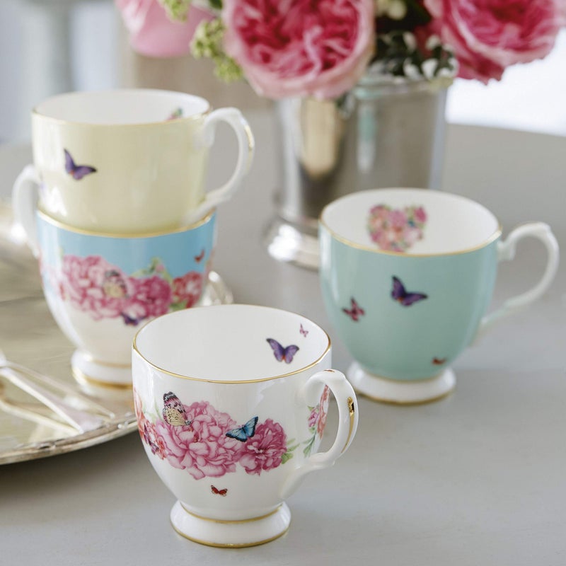 ROYAL ALBERT Miranda Kerr For Royal Albert Mixed Patterns Vintage Mug Set of 4 - Image 2